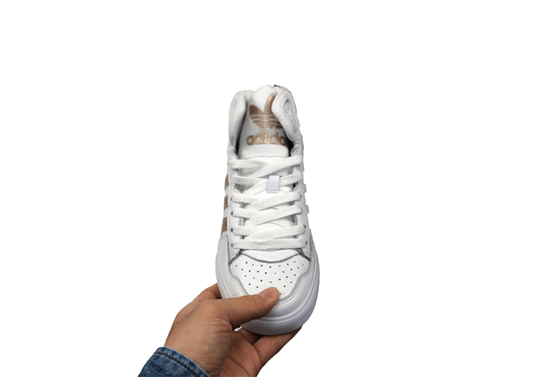 ADIDAS MID WHITE GOLDEN LOGO – תמונה 2