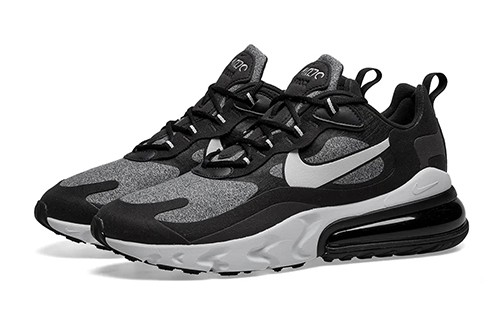 Nike Air Max 270 React Black, Vast Grey & Off White – תמונה 2