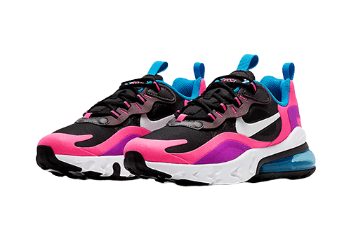 Nike Air Max 270 React White Black Pink – תמונה 2