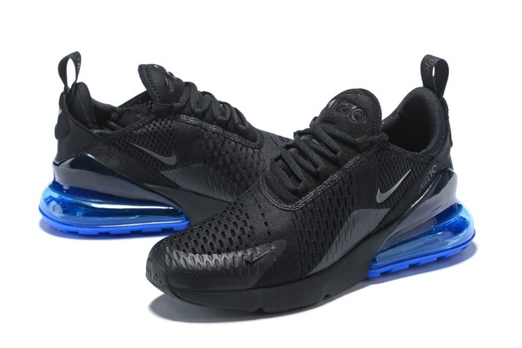 נעלי נייק-Nike air max 270 Black Blue – תמונה 4