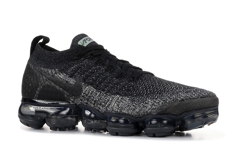 נעלי נייק-Nike Air Vapormax Flyknit 2 Black Gray – תמונה 2