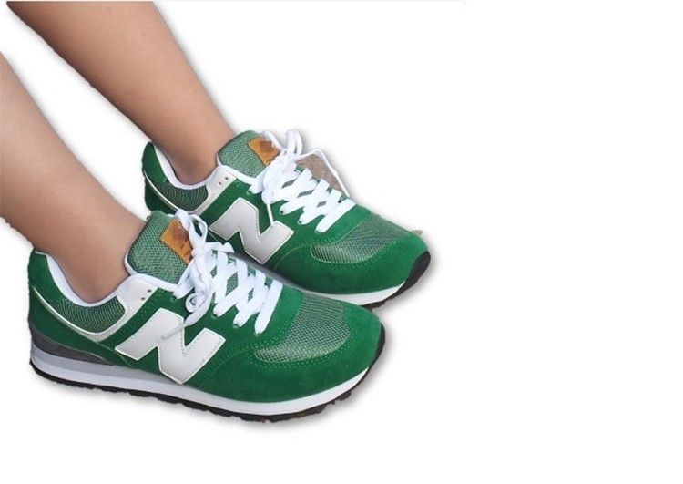 נעלי ניו באלאנס-New Balance 574 GREEN WHITE – תמונה 2