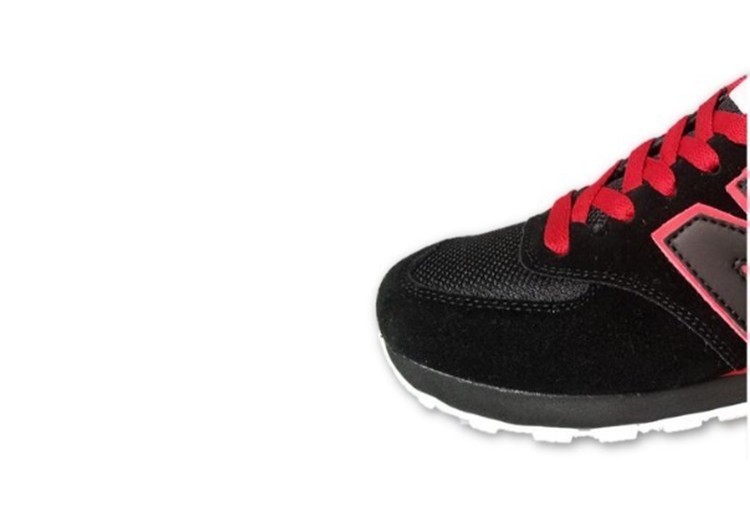 נעלי ניו באלאנס-New Balance 574 BLACK RED GRAY – תמונה 4