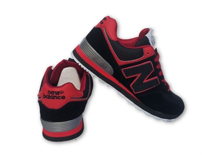 נעלי ניו באלאנס-New Balance 574 BLACK RED GRAY – תמונה 2
