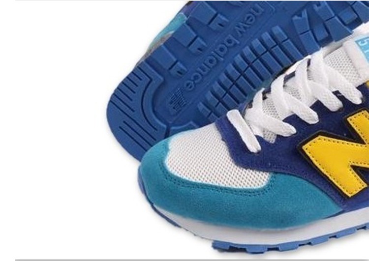 נעלי ניו באלאנס-New Balance 574 BLUE NAVY-BLUE WHITE – תמונה 3