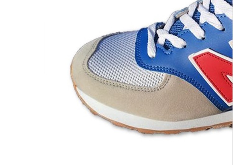 נעלי ניו באלאנס-New Balance 574 BLUE RED GRAY – תמונה 2
