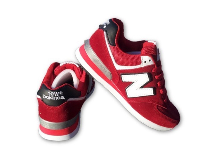 נעלי ניו באלאנס-New Balance 574 DARK-RED GRAY BLACK – תמונה 3