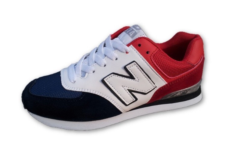 נעלי ניו באלאנס-New Balance 574 WHITE RED BLUE