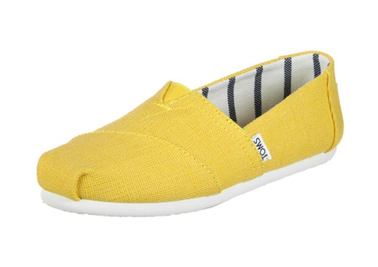 נעלי טומס-TOMS SHOES - CLASSIC YELLOW CANVAS