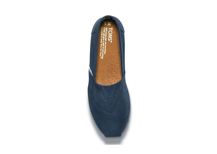 נעלי טומס-TOMS SHOES - CLASSIC NAVY CANVAS – תמונה 2