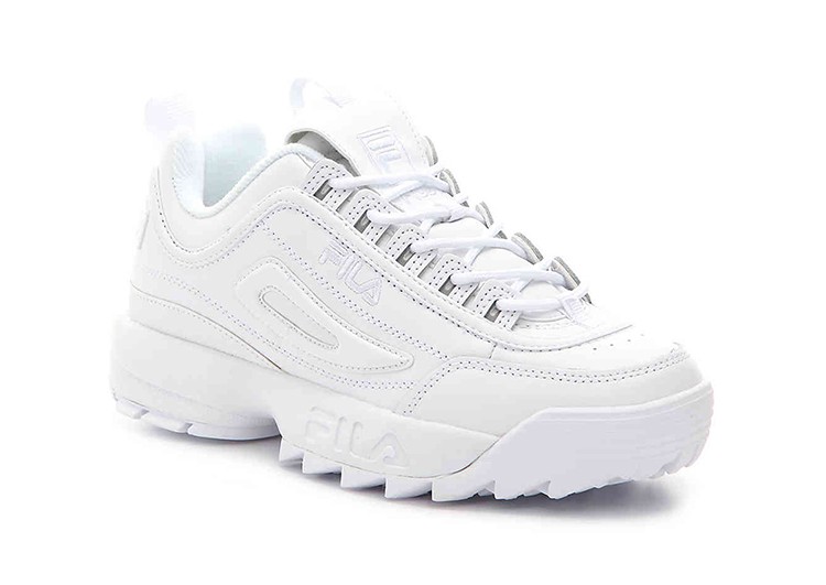 נעלי פילה-Fila Disruptor 2 Premium Athletic Shoes-WHITE – תמונה 3