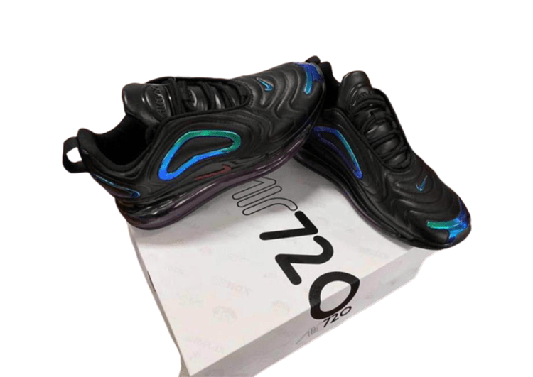NIKE AIR MAX 720 BLACK -BLUE – תמונה 2