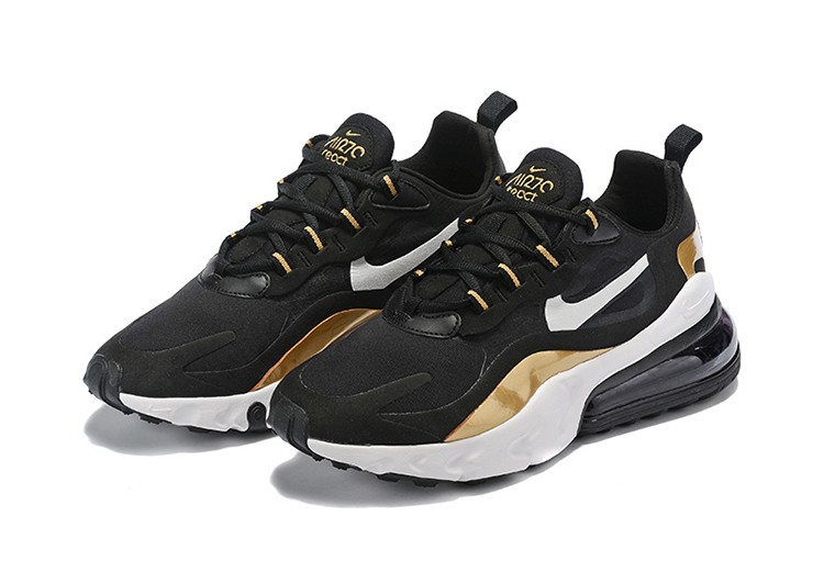 Nike Air Max 270 React GOLDEN-BLACK – תמונה 4