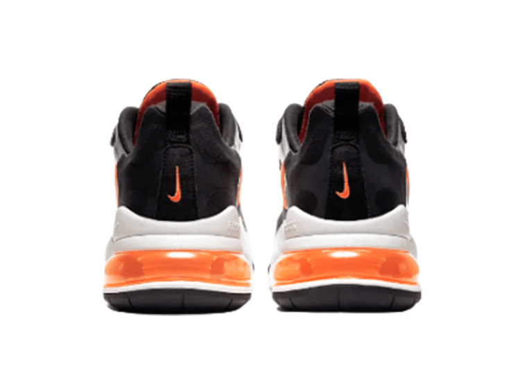 Nike Air Max 270 React LIGHT BLACK-ORANGE LOGO – תמונה 4