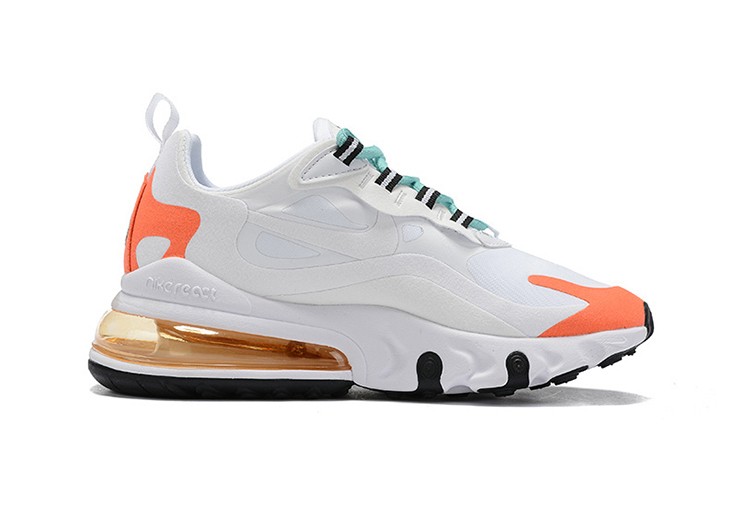 Nike Air Max 270 React LIGHT WHITE-ORANGE – תמונה 2