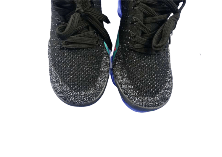 נעלי נייק-Nike Air Vapor Max Flyknit 2.0W BLACK - SKY BLUE – תמונה 6