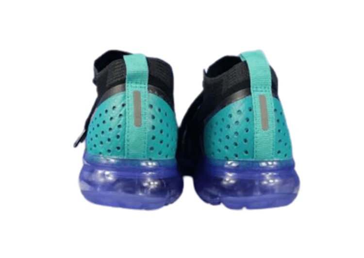 נעלי נייק-Nike Air Vapor Max Flyknit 2.0W BLACK - SKY BLUE – תמונה 4