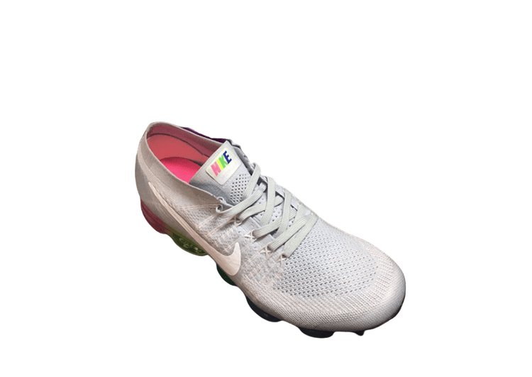 נעלי נייק-Nike Air Vapor Max Flyknit 2.0W LIGHT GRAY-WHITE LOGO – תמונה 5