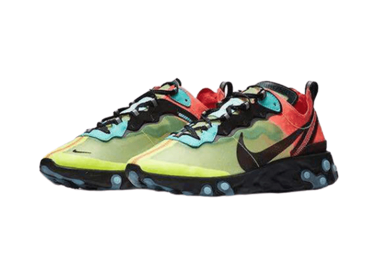 נעלי נייק-Nike React Element 55 MOSS-RED-BLACK – תמונה 2