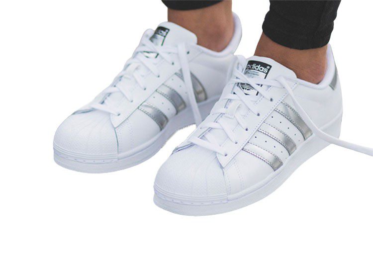 נעלי אדידס-ADIDAS Stan Smith - Shell Head Silver – תמונה 2