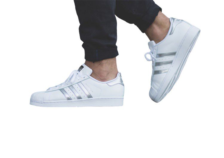 נעלי אדידס-ADIDAS Stan Smith - Shell Head Silver – תמונה 3