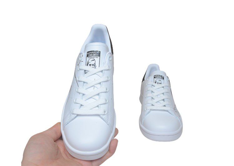 נעלי אדידס-ADIDAS Stan Smith - White Black Doll – תמונה 6