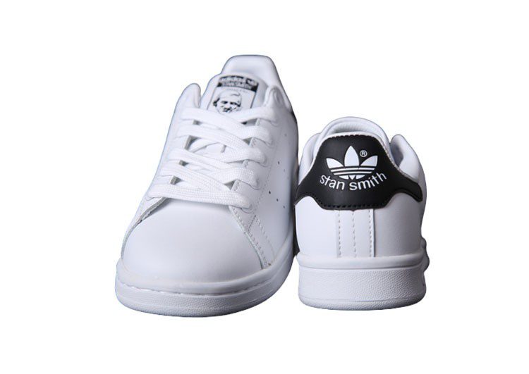 נעלי אדידס-ADIDAS Stan Smith - White Black Tail – תמונה 2