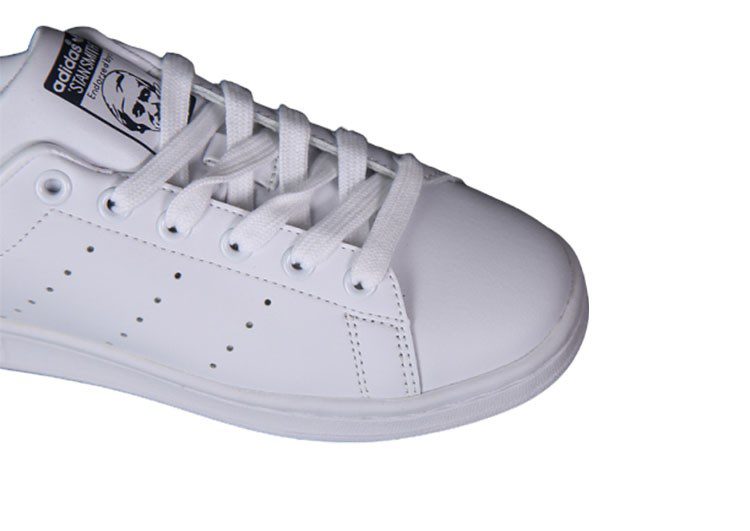 נעלי אדידס-ADIDAS Stan Smith - White Dark Blue Tail – תמונה 7