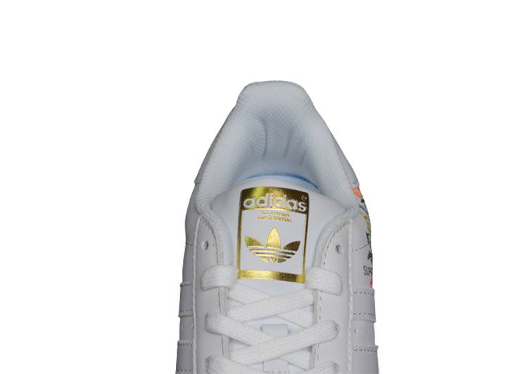 נעלי אדידס-ADIDAS Stan Smith - White With Fleur – תמונה 7