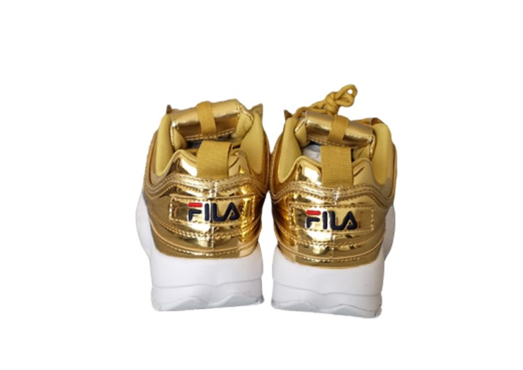 נעלי פילה-Fila Disruptor 2 Premium Athletic Shoes-GOLDEN – תמונה 3