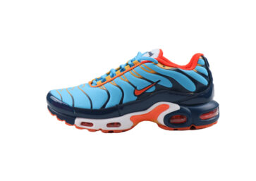 נעלי נייק-NIKE AIR MAX PLUS TN-BLACK-ORANGE -LIGHT BLUE