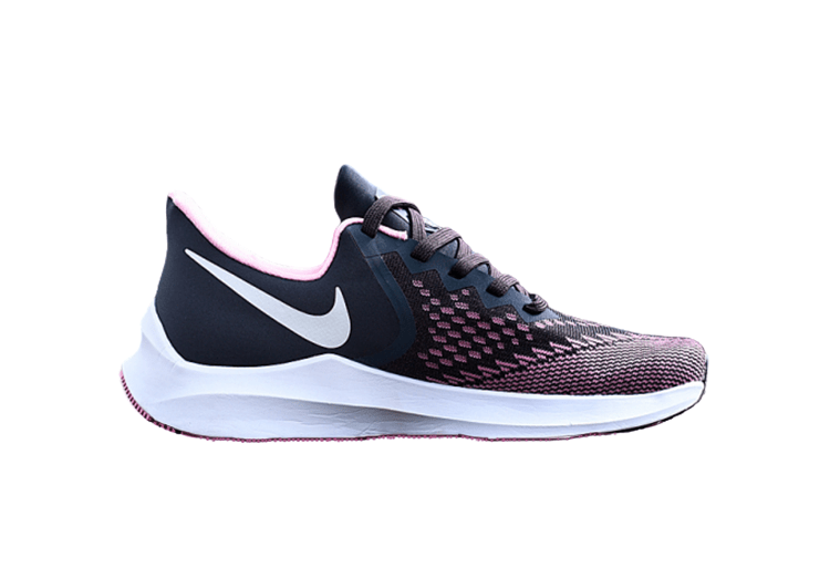 נעלי נייק-NIKE AIR ZOOM VOMERO W6-Black-Pale Violet Red – תמונה 2