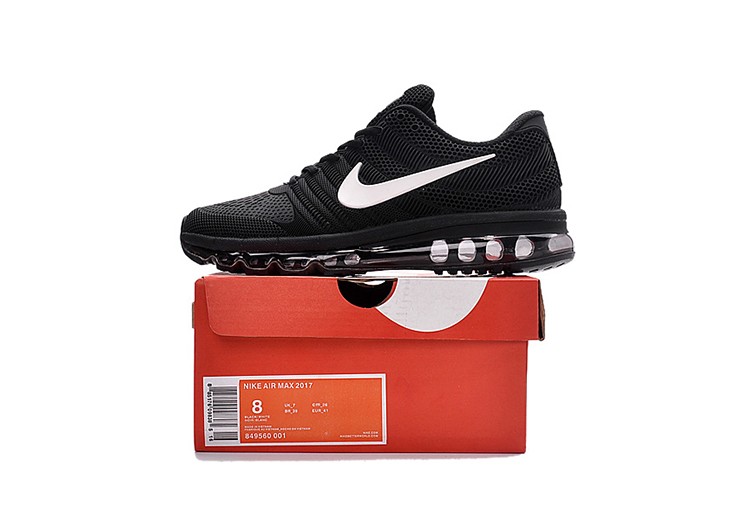 נעלי נייק-Nike Air Max 2017- BLACK- WHITE – תמונה 5