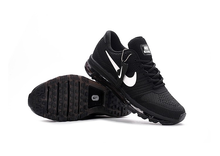 נעלי נייק-Nike Air Max 2017- BLACK- WHITE – תמונה 2