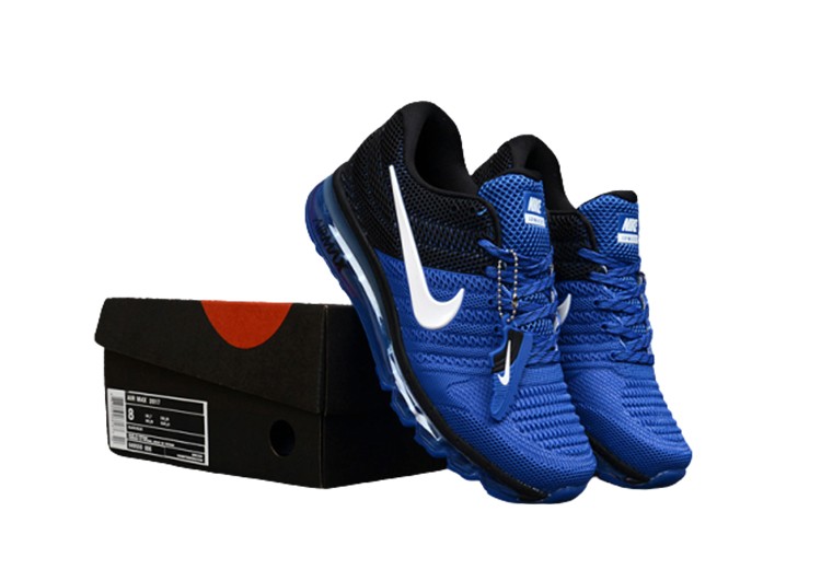 נעלי נייק-Nike Air Max 2017- CERULEAN BLUE- BLACK RUSSIAN – תמונה 4