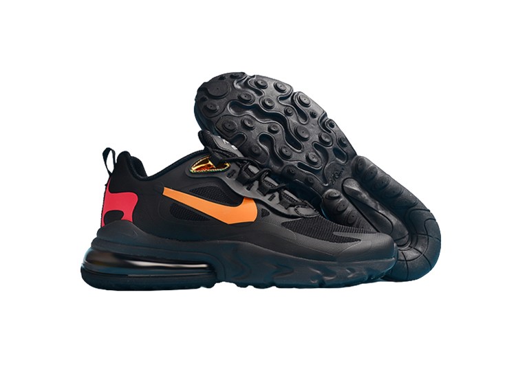 Nike Air Max 270 React BLACK- ORANGE – תמונה 4