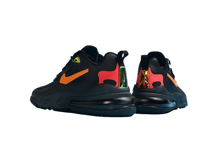Nike Air Max 270 React BLACK- ORANGE – תמונה 3