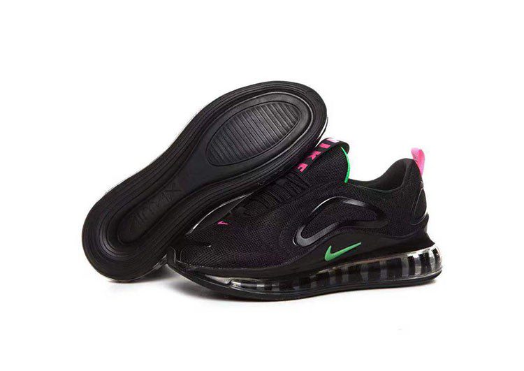 Nike Air Max 720 Black - Pink & Green Logo – תמונה 3
