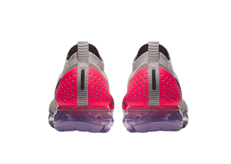 Nike Air Vapor Max Flyknit 2.0 DUSTY GREY- RADICAL RED – תמונה 4