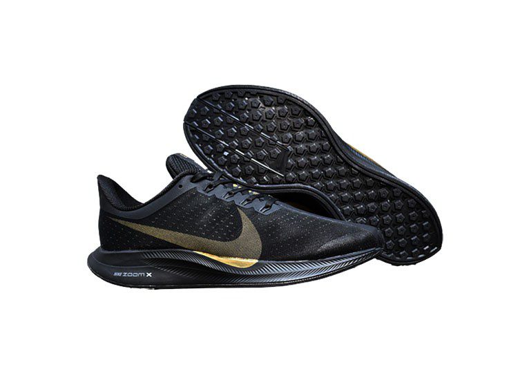 נעלי נייק-Nike Zoom Pegasus 35 Black-Golden – תמונה 8