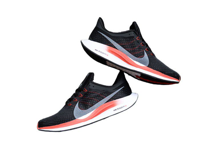 נעלי נייק-Nike Zoom Pegasus 35 Black Russian-Fire Brick – תמונה 4