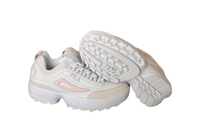 נעלי פילה-Fila Disruptor 2 Premium Athletic Shoes-STARK WHITE-SNOW DRIFT – תמונה 4
