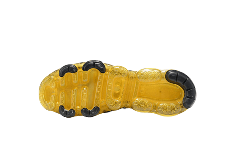 נעלי נייק-NIKE AIR VAPROMAX 2019 - BLACK-BARLEY CORN – תמונה 3