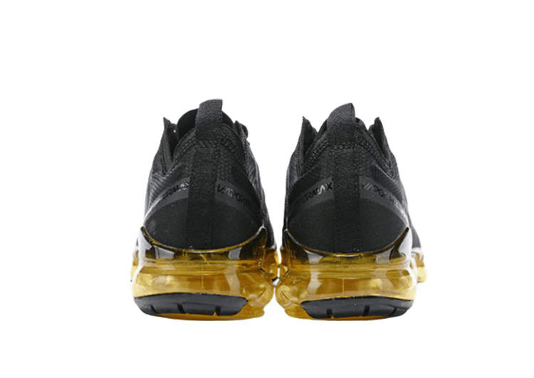 נעלי נייק-NIKE AIR VAPROMAX 2019 - BLACK-BARLEY CORN – תמונה 5