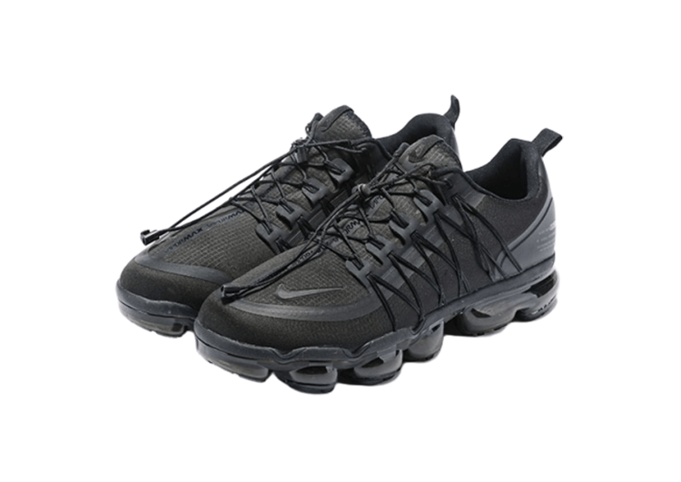 נעלי נייק-NIKE AIR VAPROMAX 2019 - BLACK-BLACK LOGO – תמונה 4