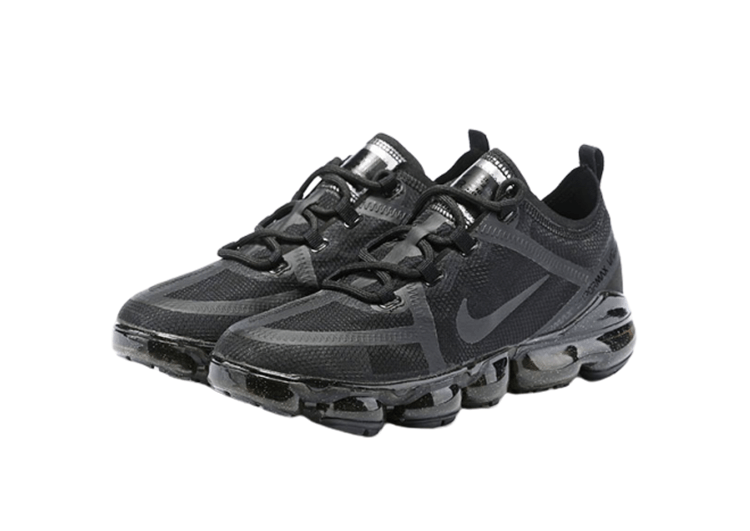 נעלי נייק-NIKE AIR VAPROMAX 2019 - BLACK LOGO - BLACK – תמונה 2