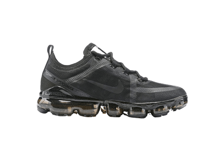 נעלי נייק-NIKE AIR VAPROMAX 2019 - BLACK LOGO - BLACK – תמונה 4