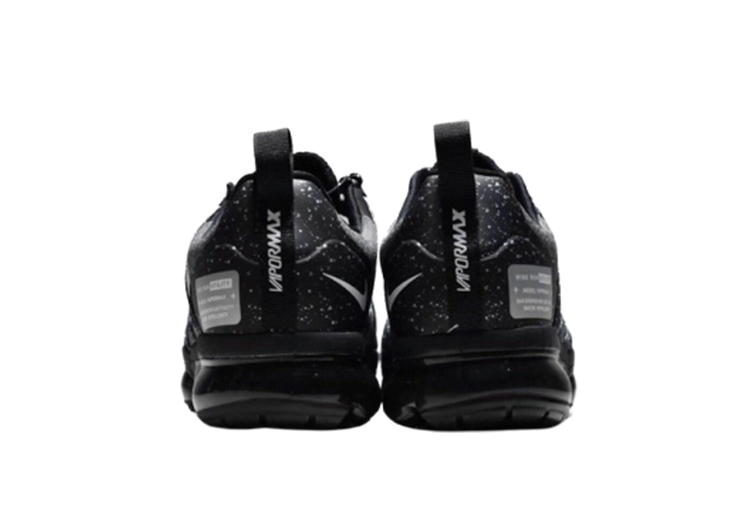 נעלי נייק-NIKE AIR VAPROMAX 2019 - BLACK - LOGO WHITE - BLACK RIBBON – תמונה 5