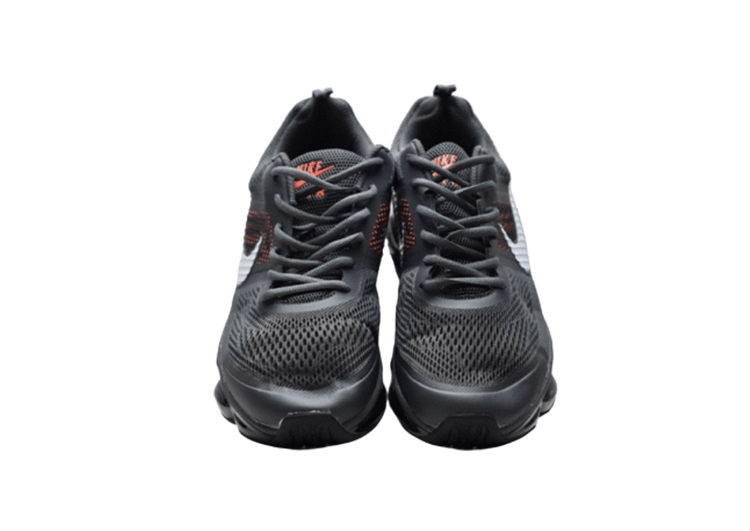 נעלי נייק-NIKE AIR VAPROMAX 2019 - BLACK - ORG - WHITE LOGO – תמונה 3