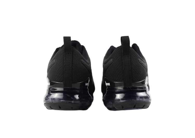 נעלי נייק-NIKE AIR VAPROMAX 2019 - BLACK-WHITE LOGO – תמונה 4